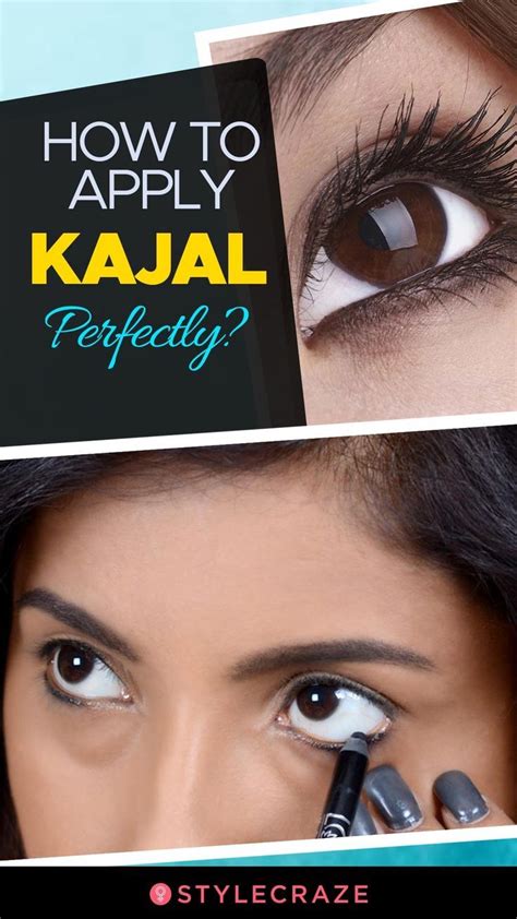 · how to do perfect winged eyeliner with tape this content is imported from youtube. How To Apply Kajal On Eyes Perfectly? - Step by Step Tutorial | Gold eye makeup tutorial, Eye ...