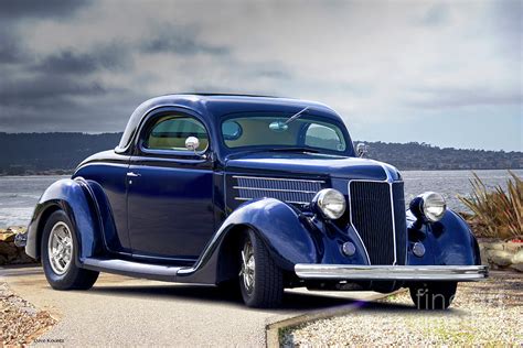 1936 Ford Three Window Coupe Bay Side I Photograph By Dave Koontz