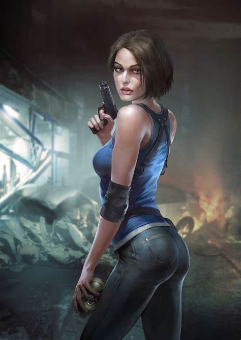 Jill Valentine Short Hair Video Game Characters Resident Evil Resident Evil Fan Art