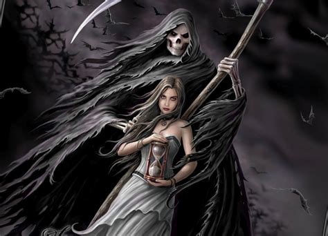 Female Grim Reaper Wallpaper