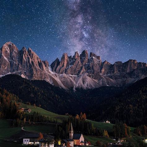 Milky Way Over Dolomites Italy Photography By © Vadim Sherbakov