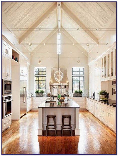 Kitchen Lighting For Cathedral Ceilings Ceiling Home Design Ideas AbPw MgDv