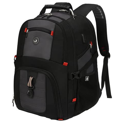 Shrradoo Extra Large 50l Travel Laptop Backpack With Usb Charging Port
