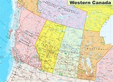 Map of Western Canada