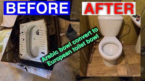 How To Convert Arabic Toilet Bowl Into European Floor Mounted Toilet