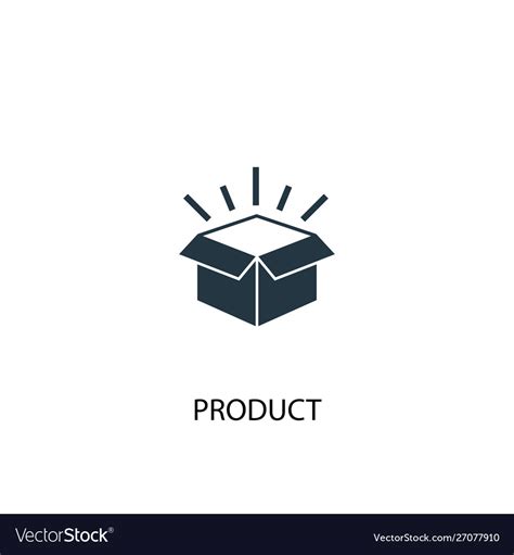 Product Icon Simple Element Royalty Free Vector Image