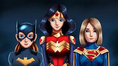 Superheroes Supergirl Wonder Batgirl Woman Dc Comics
