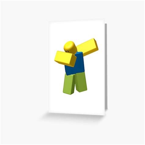 Roblox Dab Meme Greeting Card For Sale By Amemestore Redbubble