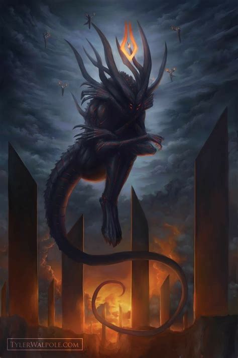Pin By Heinous On Art Fantasy Demon Creature Concept Art Mythical