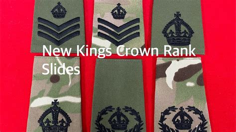 The New Kings Crown British Army Rank Slides Youtube