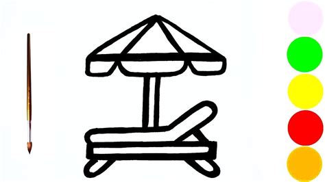 How To Draw A Beach Chair Step By Step Draw A Sideways Letter T Shape