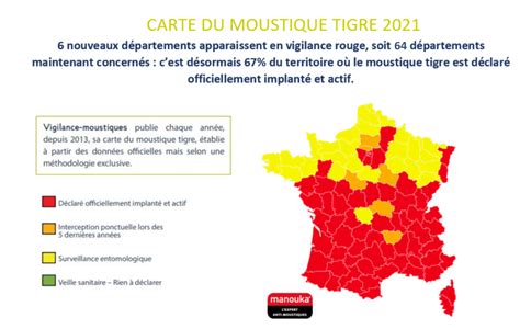 Carte Moustique Tigre 2021 Vigilance Moustiques