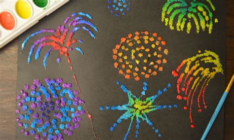 Fantastic Fireworks Salt Painting Small Online Class For Ages 9 13
