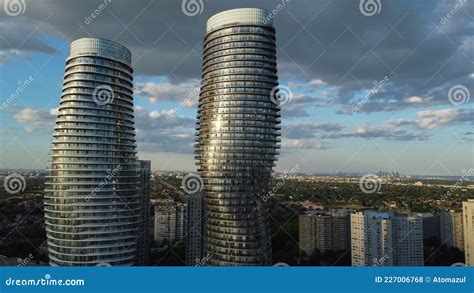 Absolute Towers Downtown Mississauga Condominium Skyscrapers Editorial