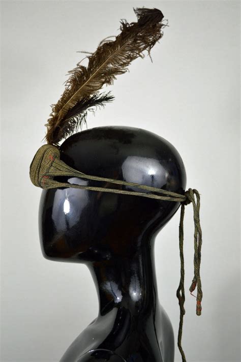 Wodaabe Ostrich Feather Headdress Exquisite African Art