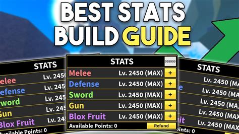 The Best Stats Build Guide In Blox Fruits Update 19 Youtube