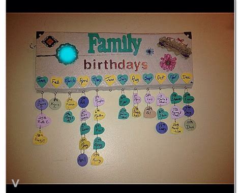 Fun Dyi Birthday Calendar Board Ill Make One Custom Designed For You