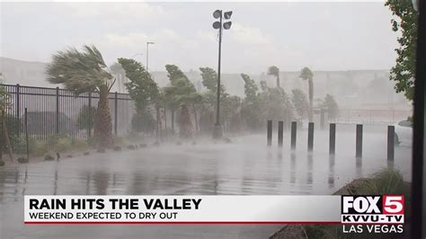 Burst Of Rain Heavy Winds Hit Las Vegas Valley Youtube