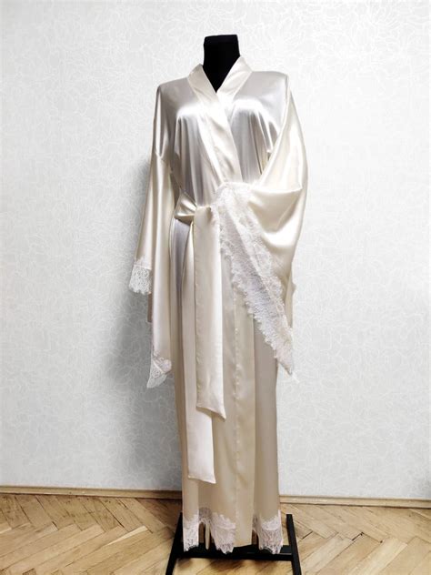 Silk Bridal Robe Silk Kimono Robe Colors Mulberry Silk Etsy Long