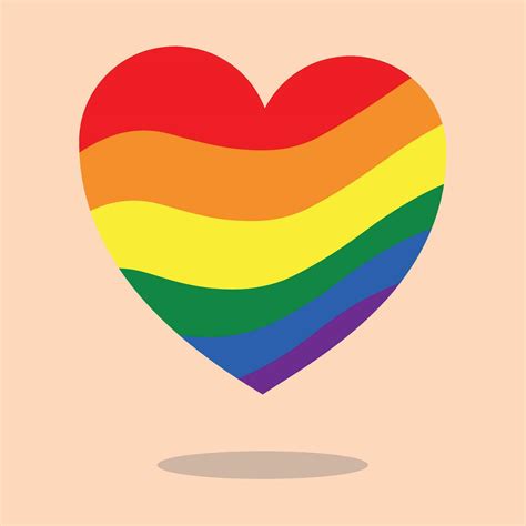 lgbt heart rainbow vector community icon same sex love 34322346 vector art at vecteezy