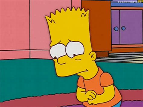 Bart Simpson Crying S Get The Best  On Giphy