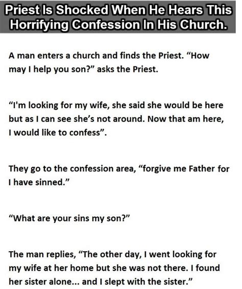 Priest Is Shocked When He Hears This Horrifying Confession In His