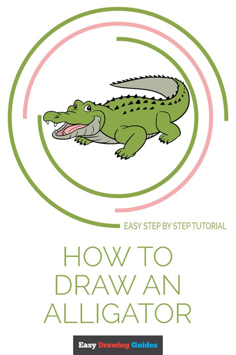 Featuring a fun character, this lesson can be done is just six steps. How to Draw an Alligator - Really Easy Drawing Tutorial