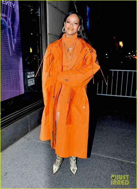 Rihanna Stuns In All Orange For Bergdorf Goodman Digital Window
