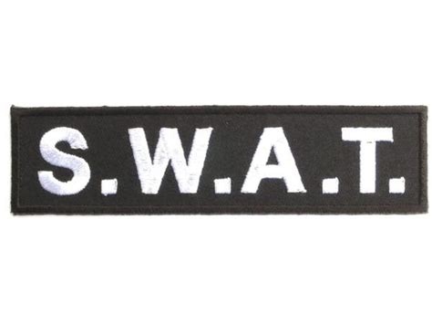 Swat Swat Police Logo Embroidered Iron On Patch 46 Etsy