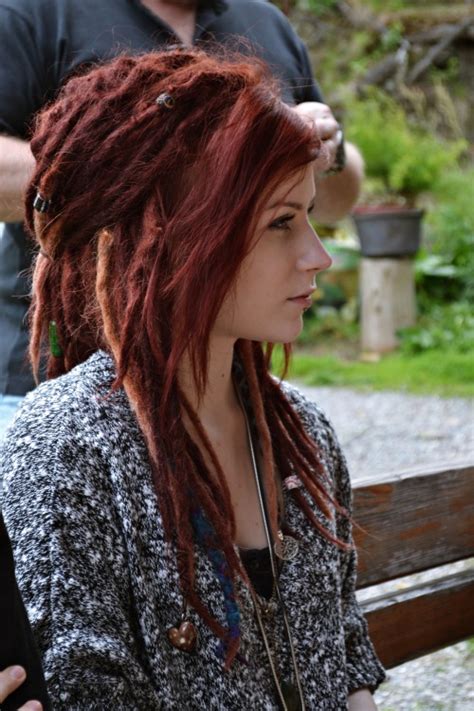 How much does it cost to dread hair? summer Personal red hair dreads dreadlocks red dreads ...