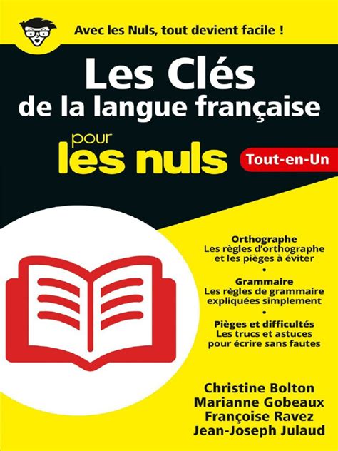 Les Cl 233 S De La Langue Fran 231 Aise Pour Les Nuls Pdf