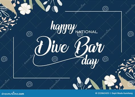 National Dive Bar Day Stock Vector Illustration Of Month 222862425