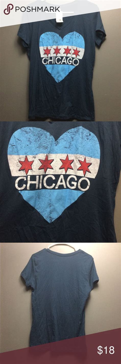 Chicago Skyline Heart Shirt Chicago Shirts Heart Shirt Shirts