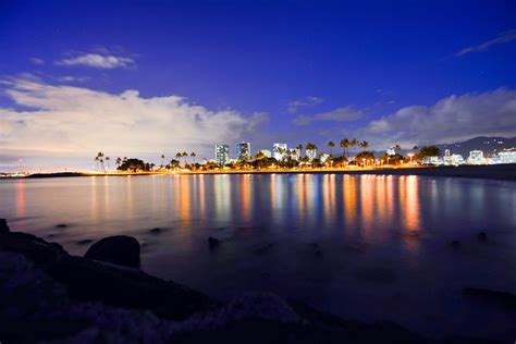 Honolulu Skyline At Night Flickr Photo Sharing