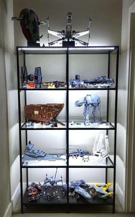 Led Enhanced Shelf For Lego Star Wars Collection Star Wars Room