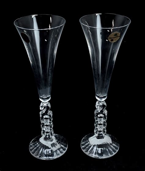 Vintage Pair Of Millennium 2000 Champagne Cristal D’arques France Glasses 19614 Tamarack Shack