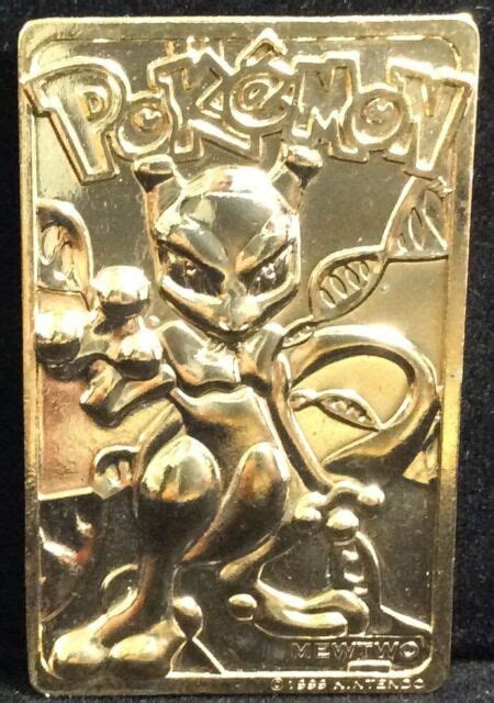 'it was dark out and i held the cards. 1999 Nintendo Pokemon 23 Karat 23k Gold Plated Trading ...