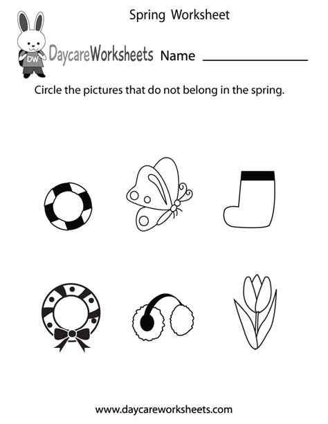 Printable Spring Worksheet For Kids Crafts And Worksheets For