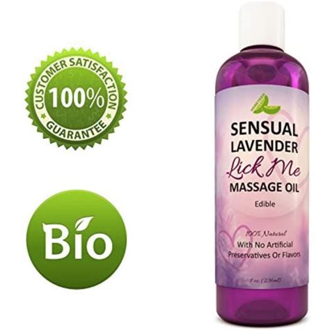 Honeydew Lick Me Edible Massage Oil Sensual Lavender 8oz