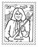 Printable Geronimo sketch template