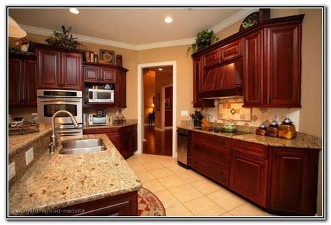 Paint Colors For Kitchens With Dark Wood Cabinets Cherry Wood Kitchen