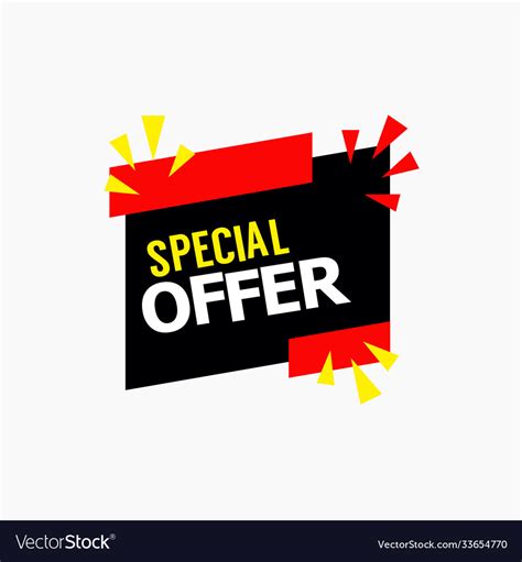 Special Offer Template Design Royalty Free Vector Image
