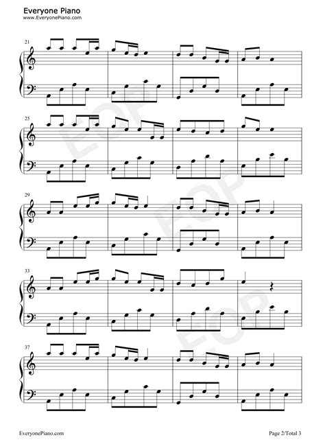 奢香夫人 c调简单版 经典情歌对唱五线谱预览2 钢琴谱文件（五线谱、双手简谱、数字谱、midi、pdf）免费下载