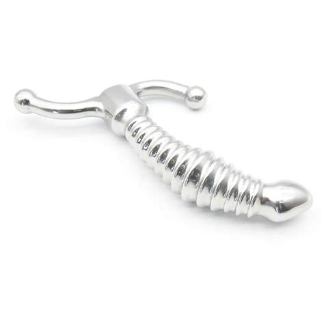 Threaded Metal Dildo Prostate Massager With Beaded Anal Ball Etsy