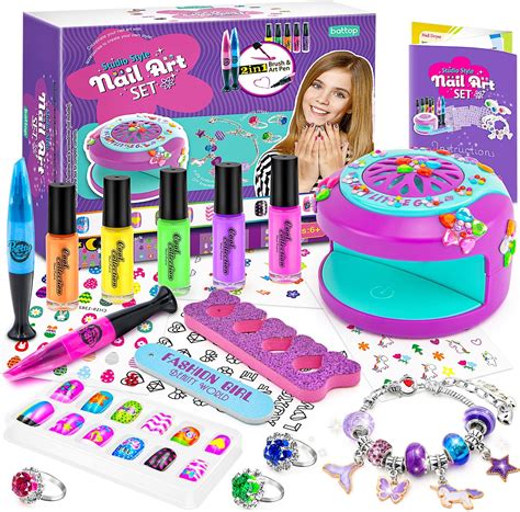 Amazon.com : BATTOP Kids Nail Polish Kit for Girls Ages 7-12 Years Old