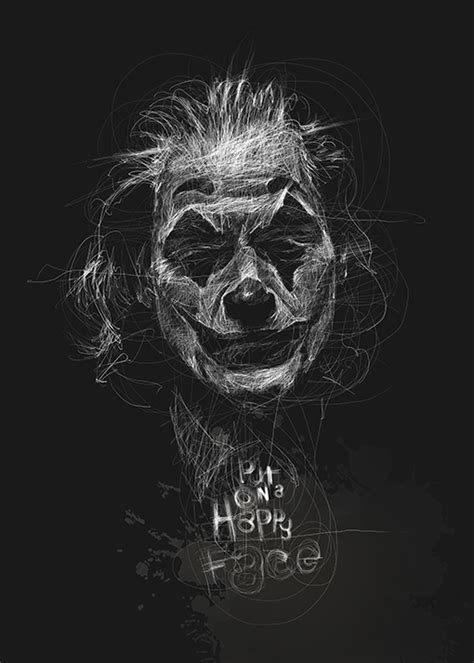 Joker 2019 Scribble Art By Vince Low