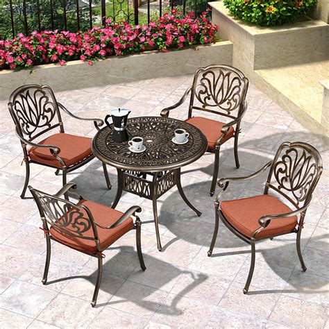 Outdoor Patio Furniture Garden Cast Aluminum Table Chair Set China