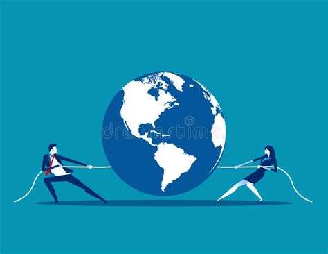 Global Competition Concept Business Vector Illustration Teamwork