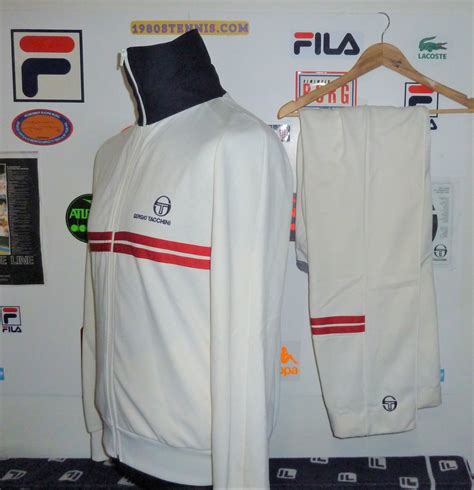 Og 1980s Bagged Sergio Tacchini Dallas Full Tracksuit Top And Bottoms