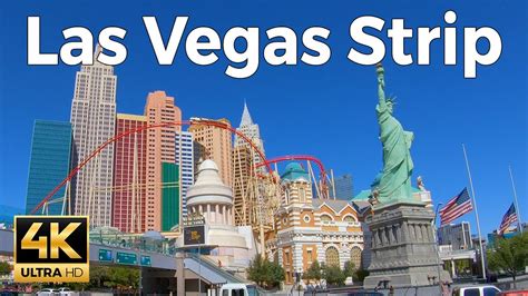 Las Vegas Strip Walking Tour 4k Ultra Hd 60fps With Captions Youtube